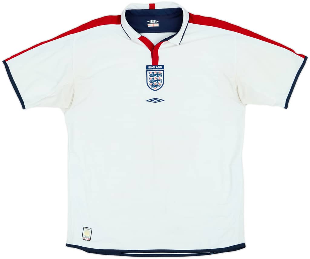 2003-05 England Home Shirt - 3/10 - (XL)