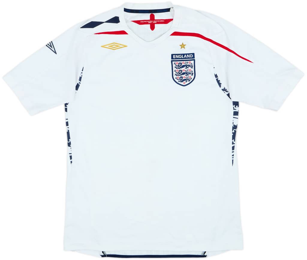 2007-09 England Home Shirt - 5/10 - (M)