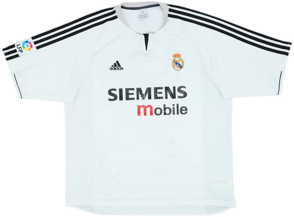 2003-04 Real Madrid Home Shirt - 4/10 - (XL)