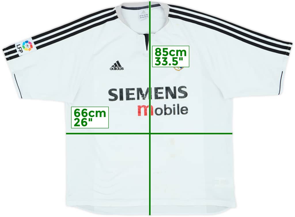 2003-04 Real Madrid Home Shirt - 4/10 - (XL)