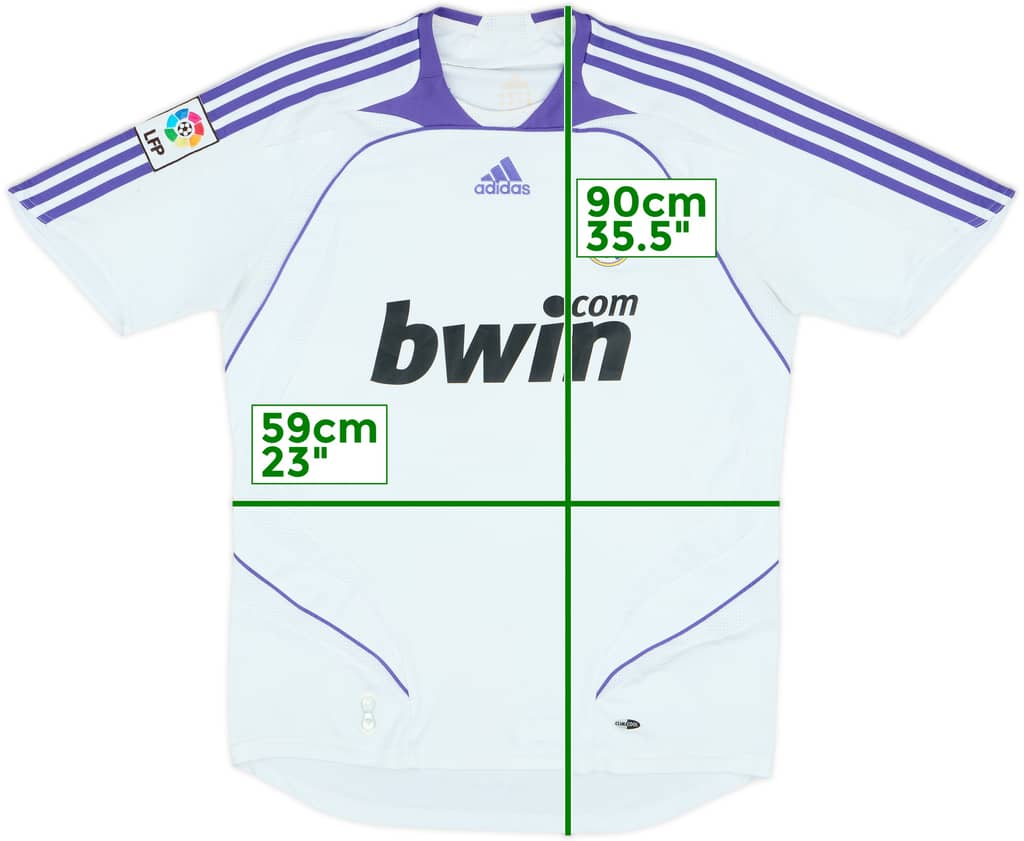 2007-08 Real Madrid Home Shirt - 7/10 - (M)