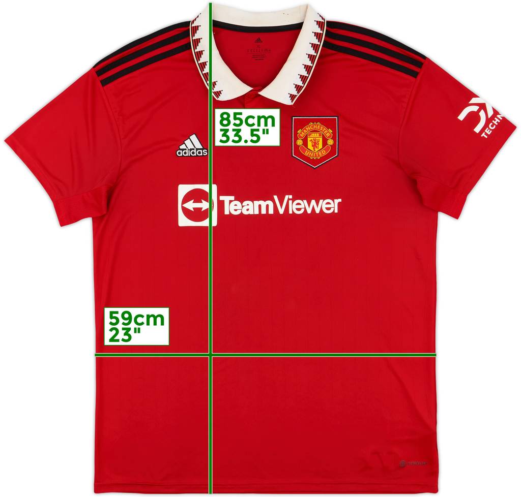 2022-23 Manchester United Home Shirt - 5/10 - (XL)
