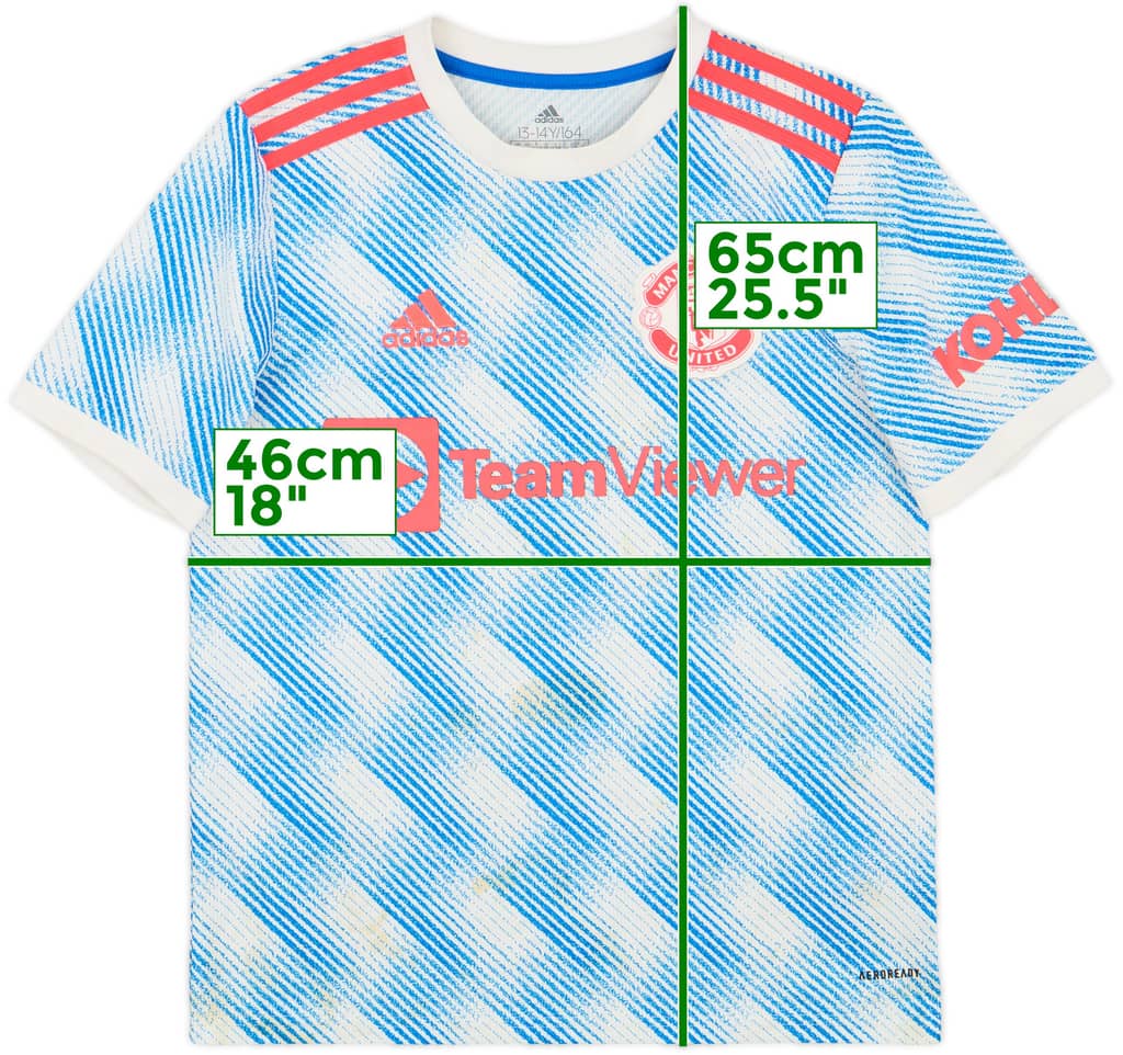 2021-22 Manchester United Away Shirt - 4/10 - (L.Boys)