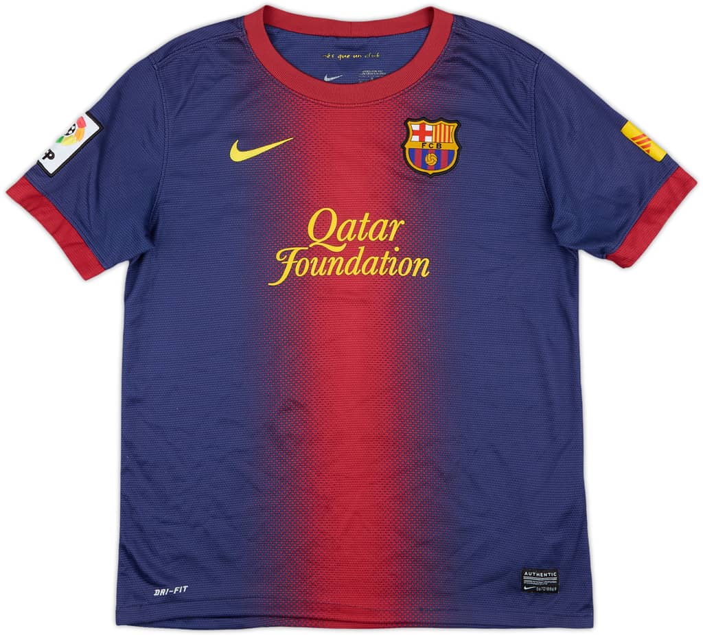 2012-13 Barcelona Home Shirt - 7/10 - (L.Boys)