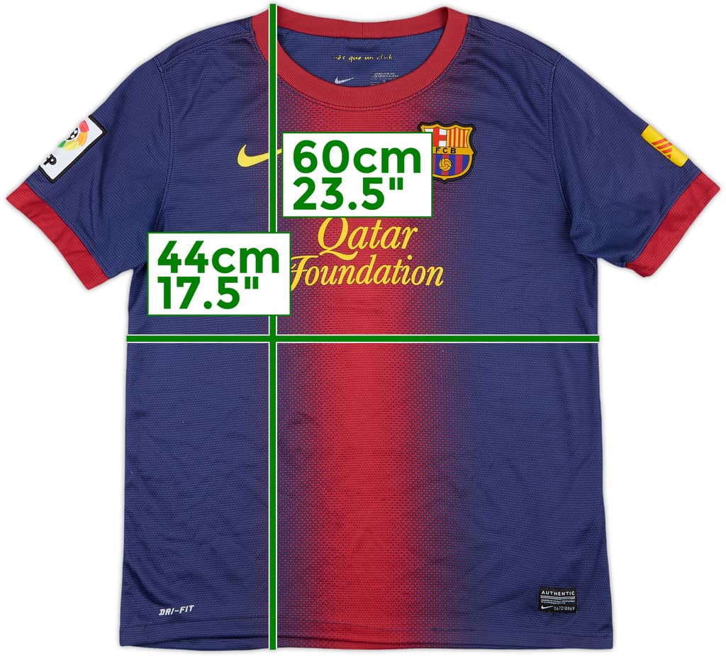 2012-13 Barcelona Home Shirt - 7/10 - (L.Boys)