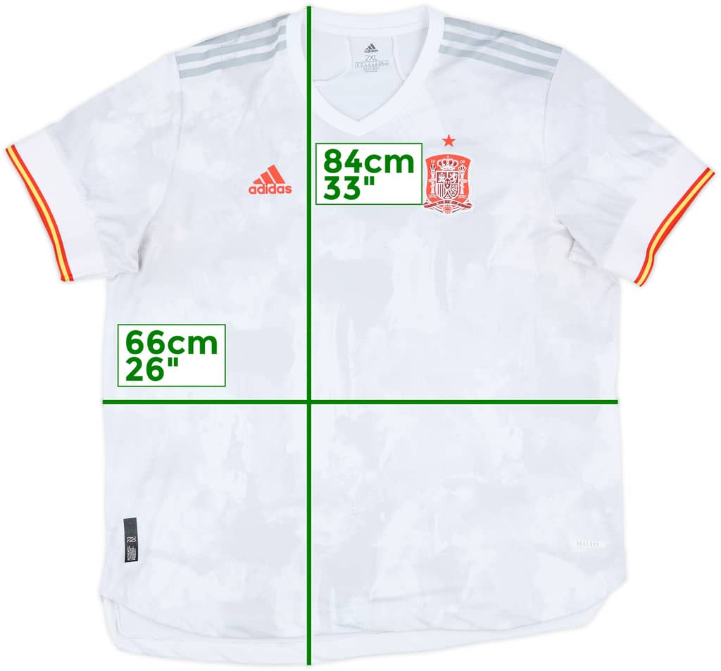 2020-21 Spain Authentic Away Shirt - 8/10 - (XXL)