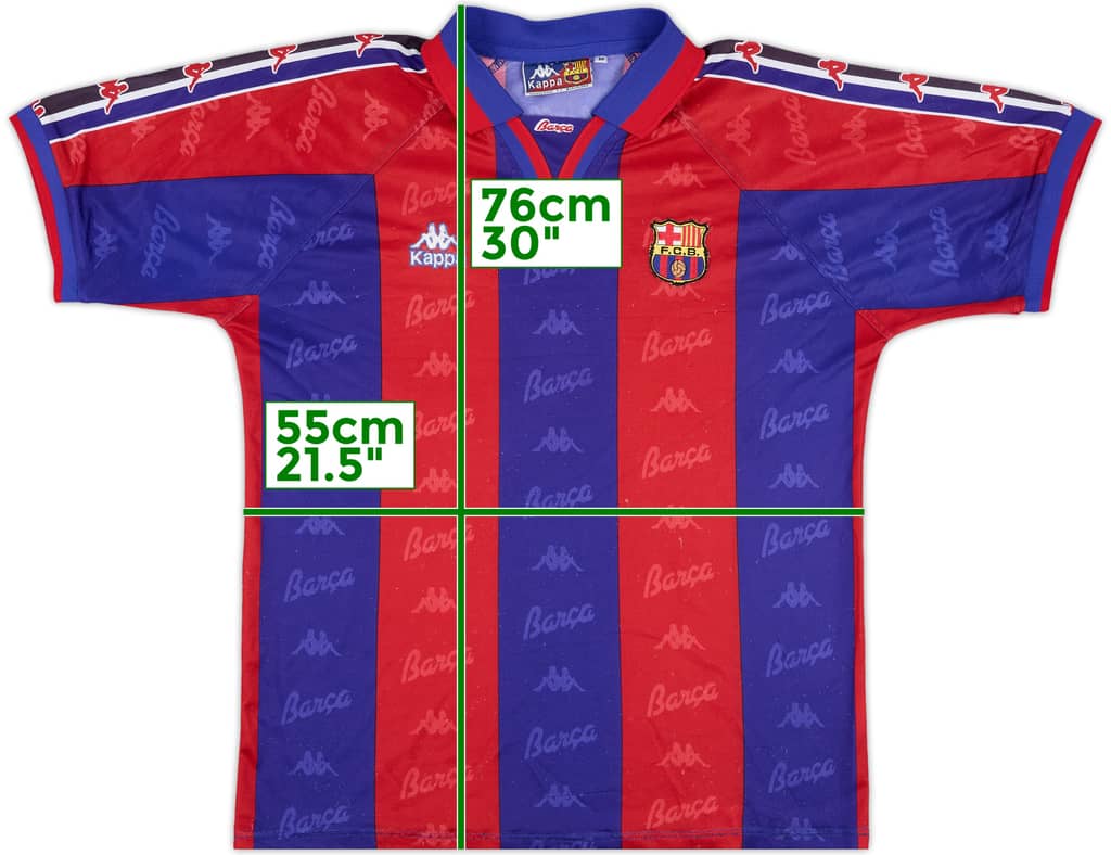 1995-97 Barcelona Home Shirt - 6/10 - (M)