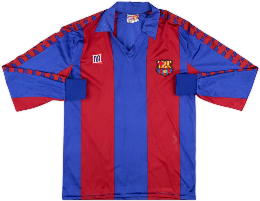 1989-92 Barcelona Home L/S Shirt - 6/10 - (XS)