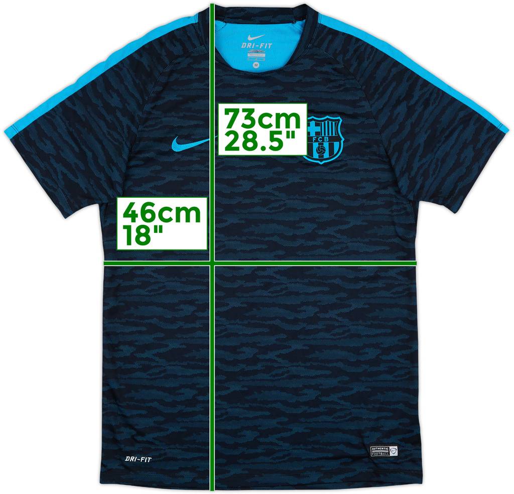 2015-16 Barcelona Nike Training Shirt - 8/10 - (M)