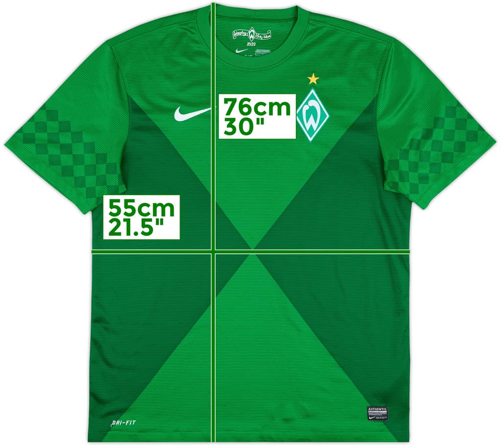 2012-13 Werder Bremen Home Shirt - 9/10 - (L)