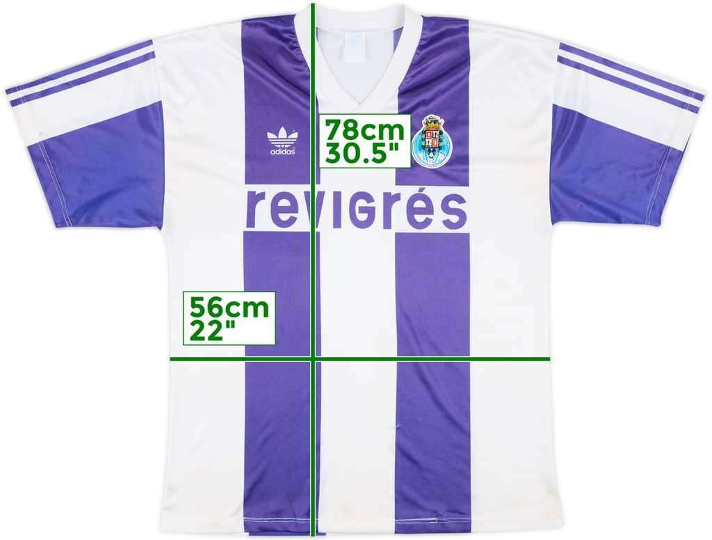 1990-92 Porto Home Shirt - 7/10 - (L)