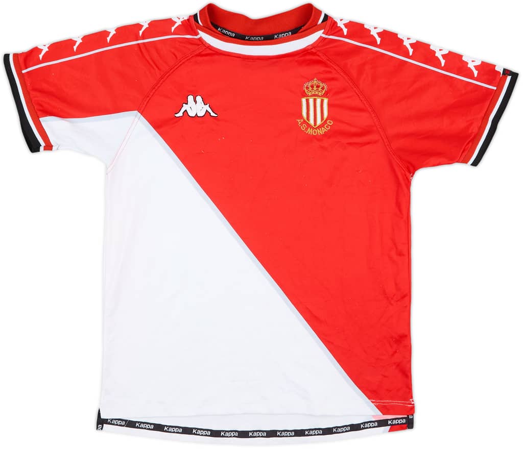 1999-00 Monaco Home Shirt - 7/10 - (XL.Boys)