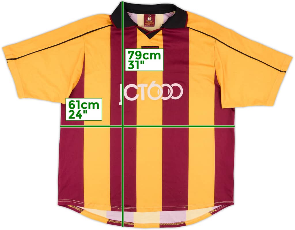 2001-03 Bradford City Home Shirt - 7/10 - (XL)
