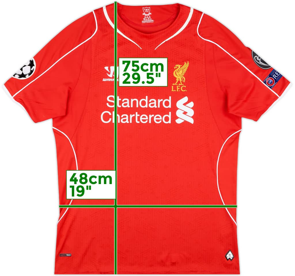 2014-15 Liverpool Home Shirt - 6/10 - (M)