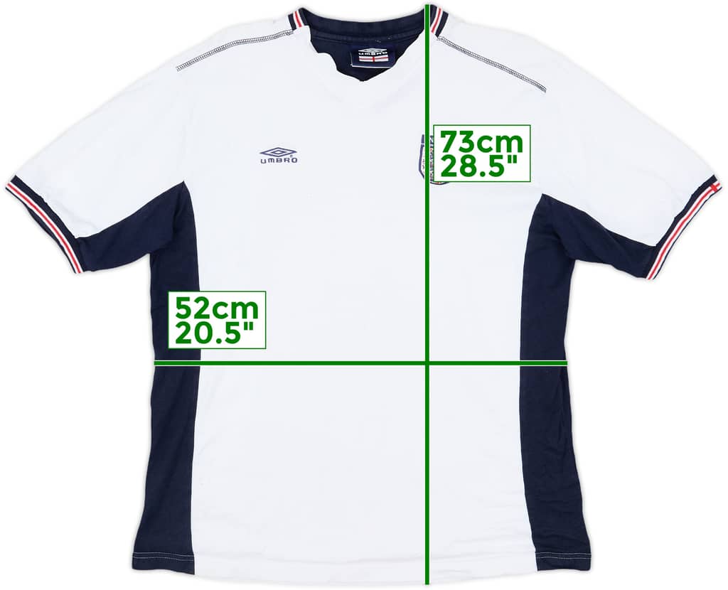 2002-04 England Umbro Tee - 7/10 - (L)