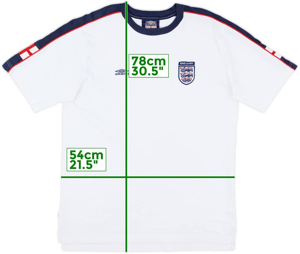 2002-03 England Umbro Cotton Tee - 7/10 - (L)