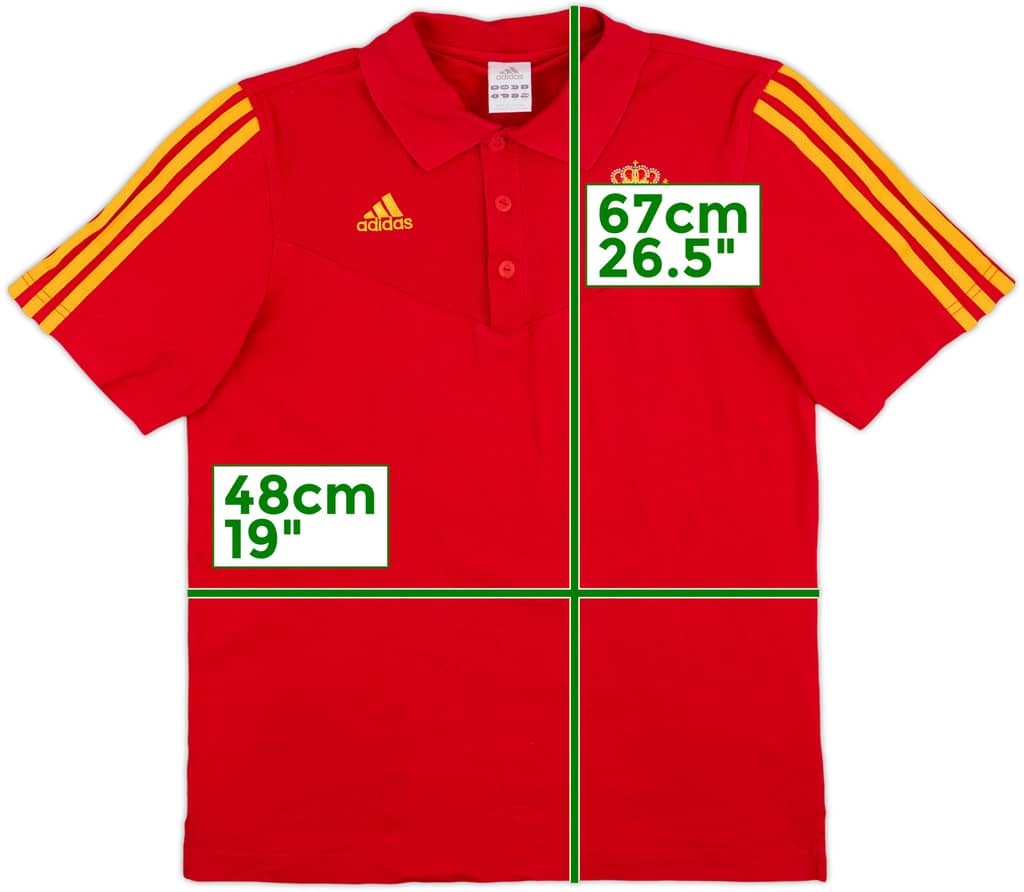 2008-09 Spain adidas Polo Shirt - 9/10 - (S)