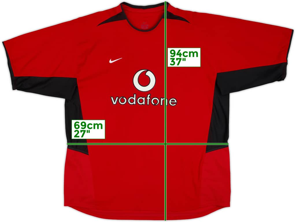 2002-04 Manchester United Home Shirt - 5/10 - (XXL)