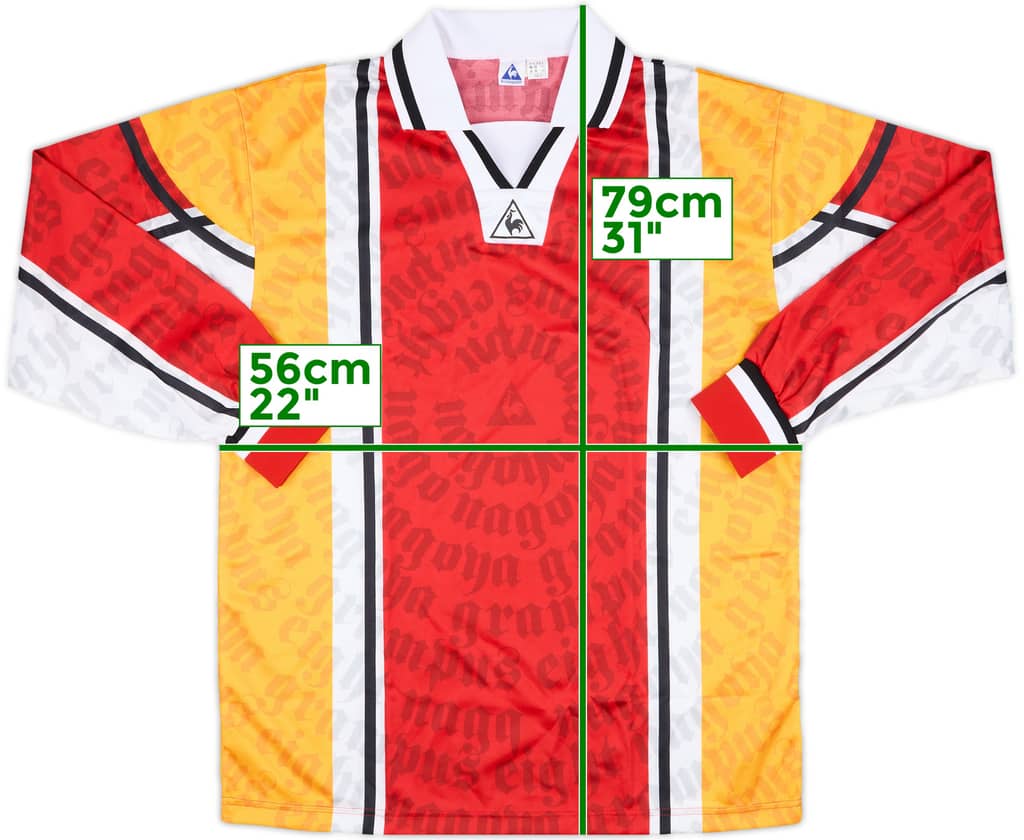 1998 Nagoya Grampus Eight Le Coq Sportif Training L/S Shirt - 9/10 - (L)