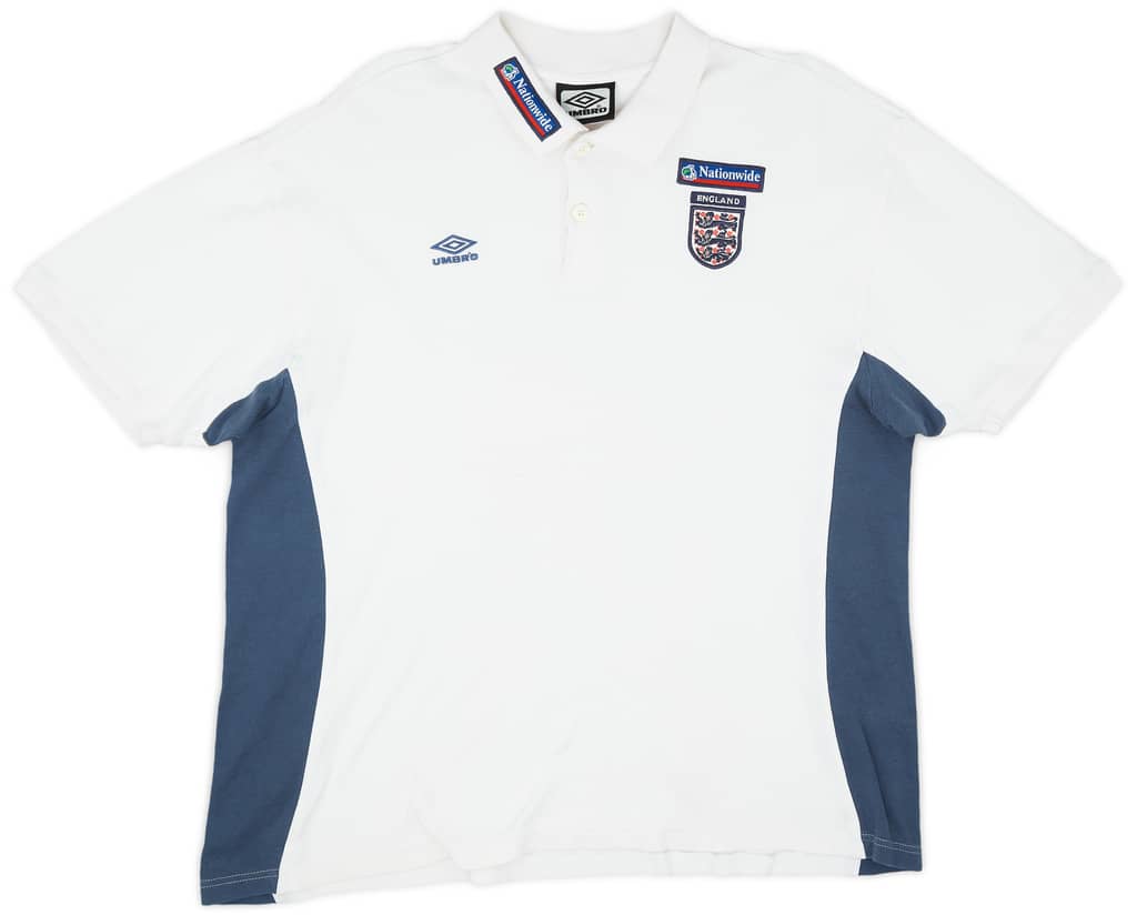 2000-02 England Umbro Polo Shirt - 7/10 - (XXL)