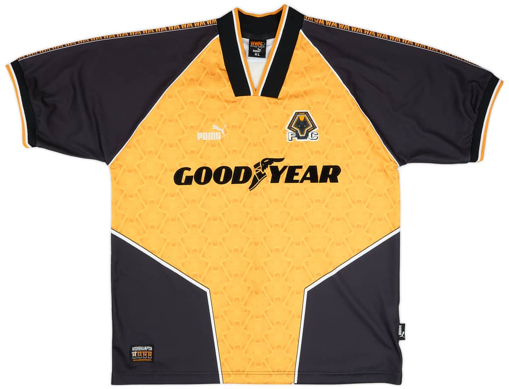 1996-98 Wolves Home Shirt - 8/10 - (XL)