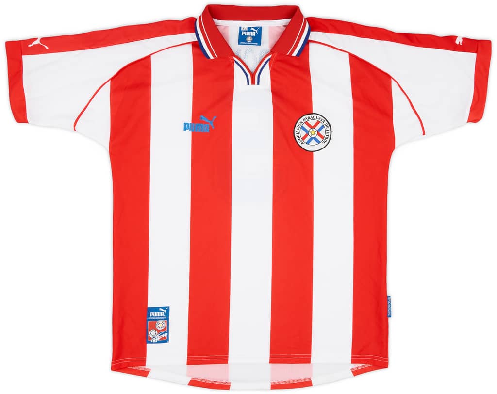 2000-02 Paraguay Home Shirt Maldonado #5 - 9/10 - (XL)