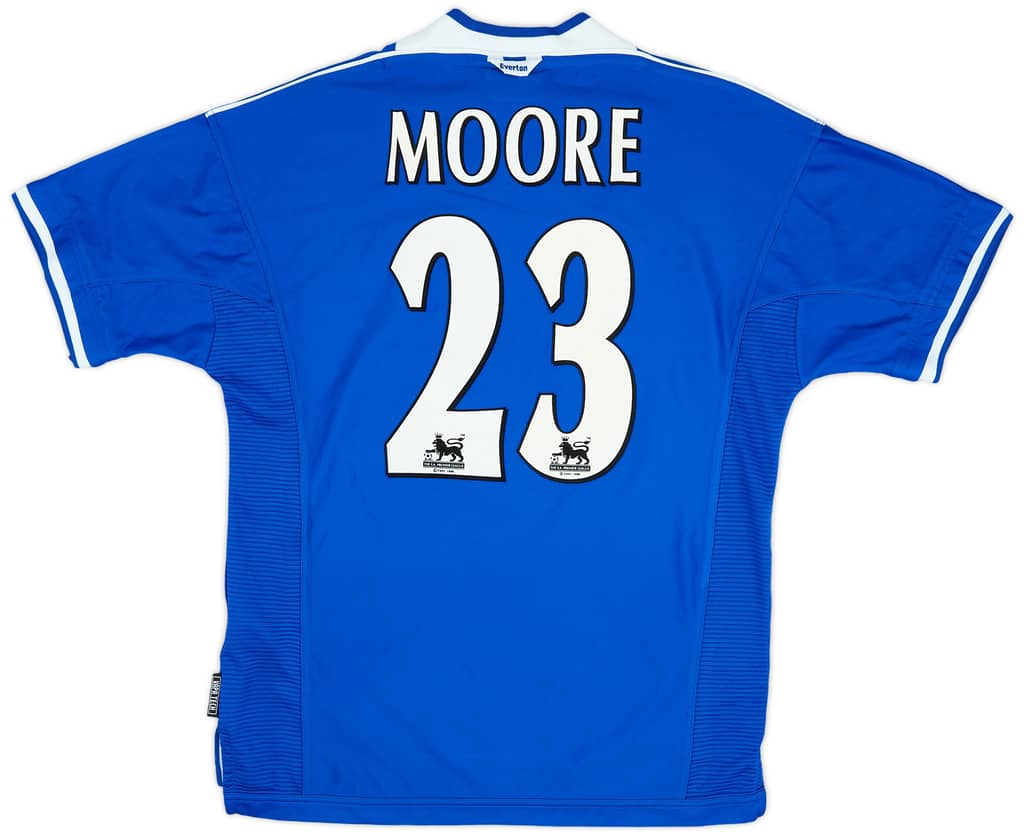 1999-00 Everton Home Shirt Moore #23 - 9/10 - (L)