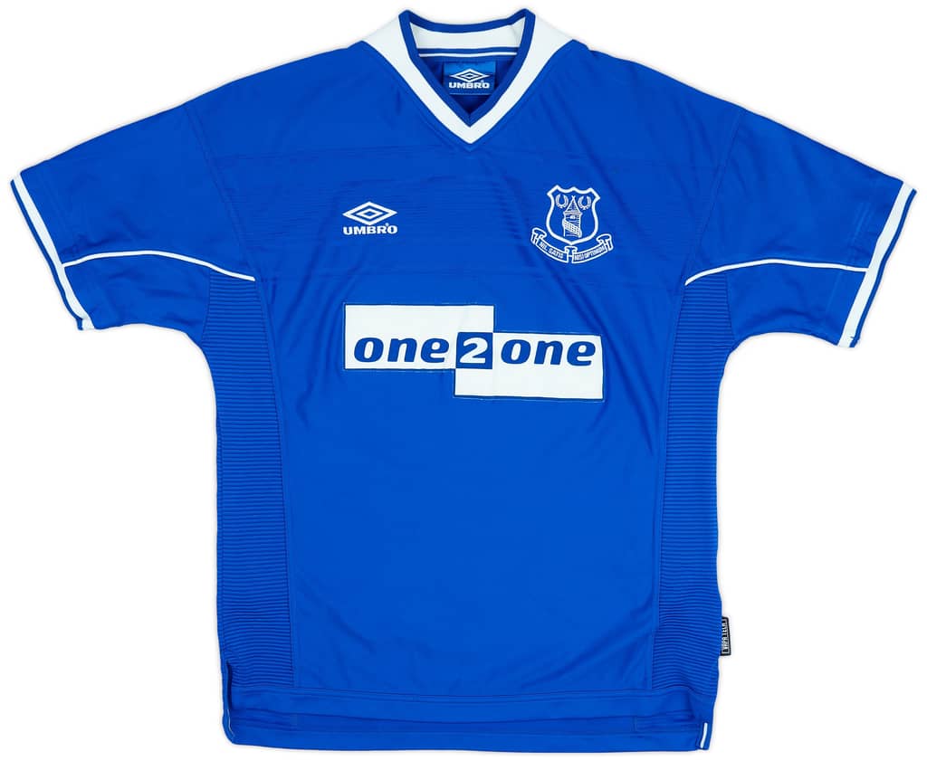 1999-00 Everton Home Shirt Moore #23 - 9/10 - (L)