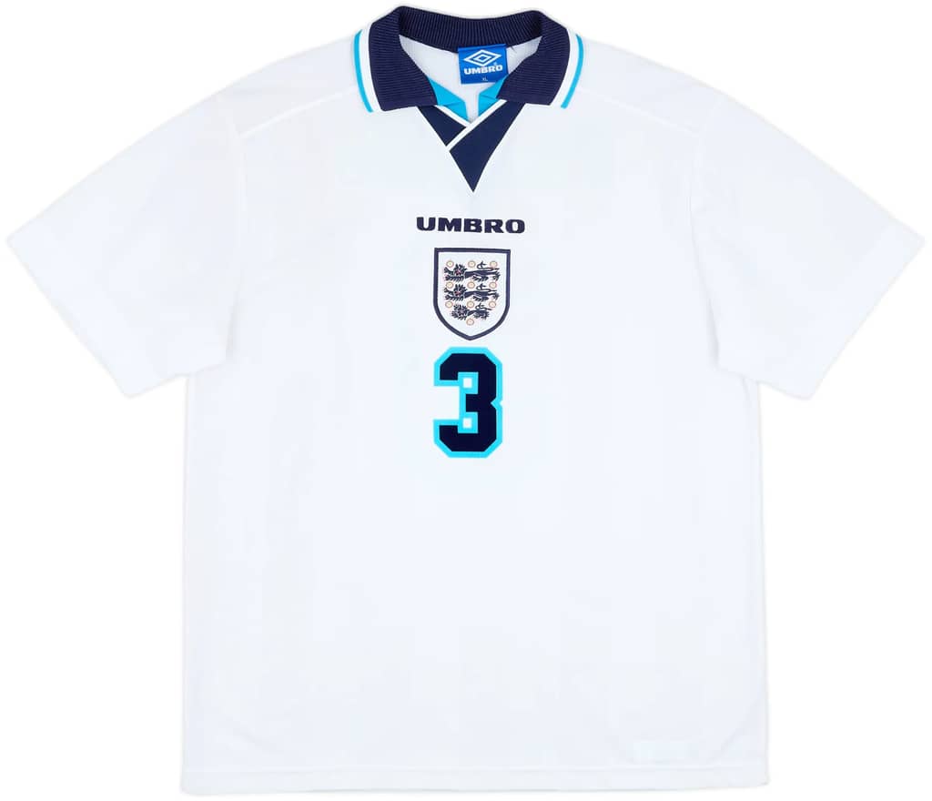 1995-97 England Home Shirt Pearce #3