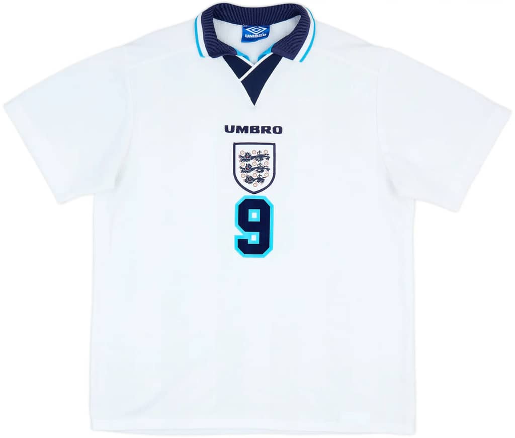 1995-97 England Home Shirt Shearer #9