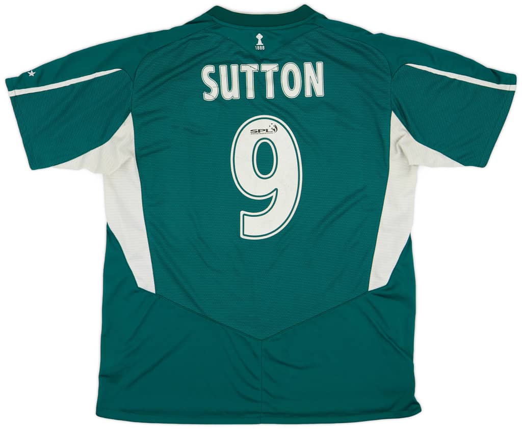 2004-05 Celtic Away Shirt Sutton #9 - 7/10 - (XL)