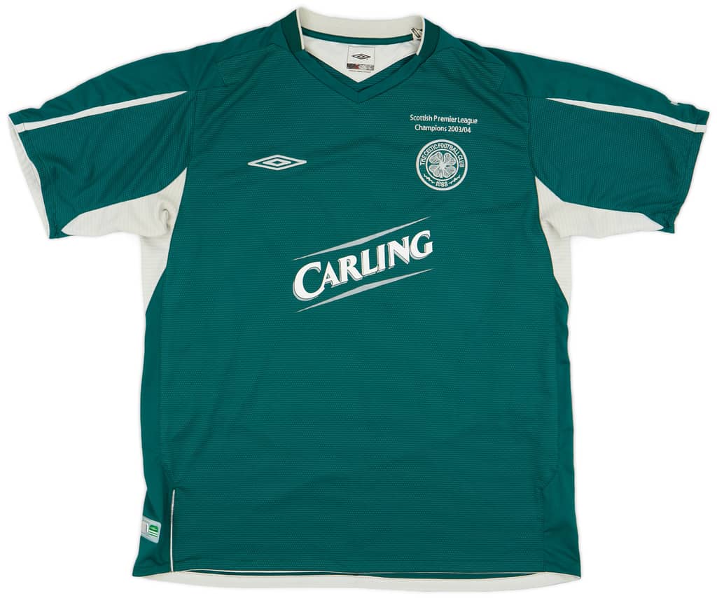 2004-05 Celtic Away Shirt Sutton #9 - 7/10 - (XL)