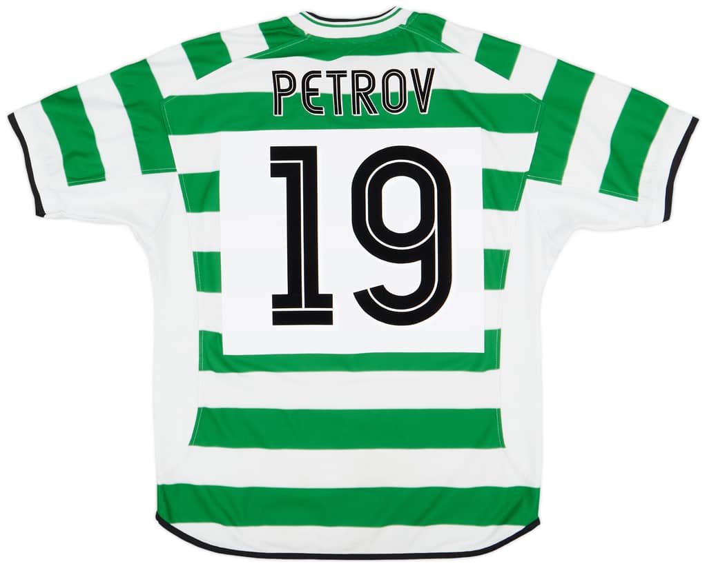 2001-03 Celtic Home Shirt Petrov #19 - 7/10 - (L)