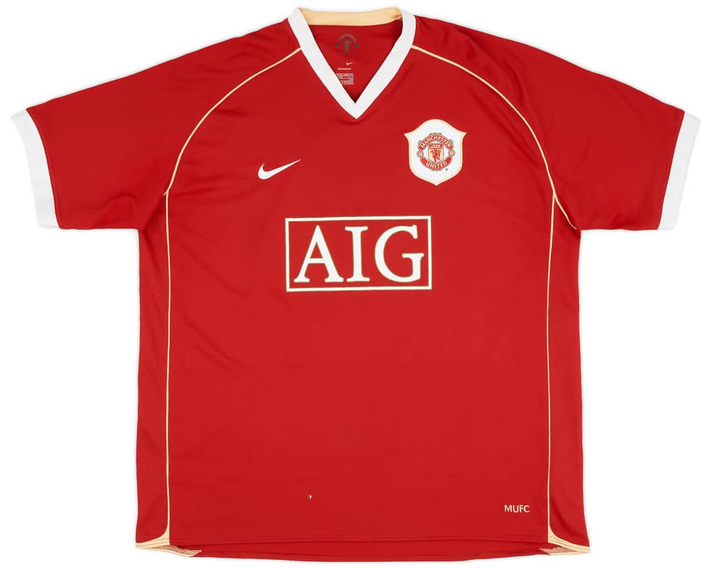 2006-07 Manchester United Home Shirt Ferdinand #5 - 8/10 - (XXL)