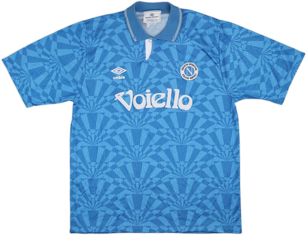 1991-93 Napoli Home Shirt - 6/10 - (L)
