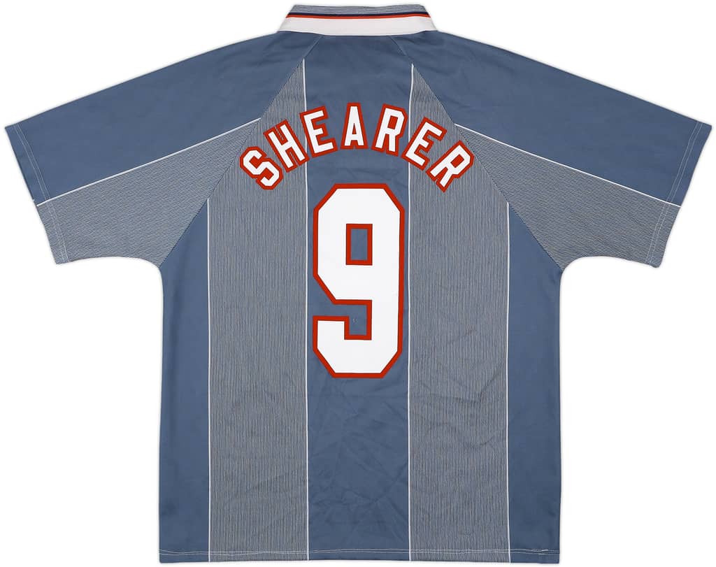 1996-97 England Away Shirt Shearer #9 - 7/10 - (L)