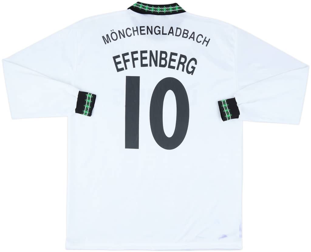 1995-96 Borussia Monchengladbach Home L/S Shirt Effenberg #10 - 7/10 - (XL)