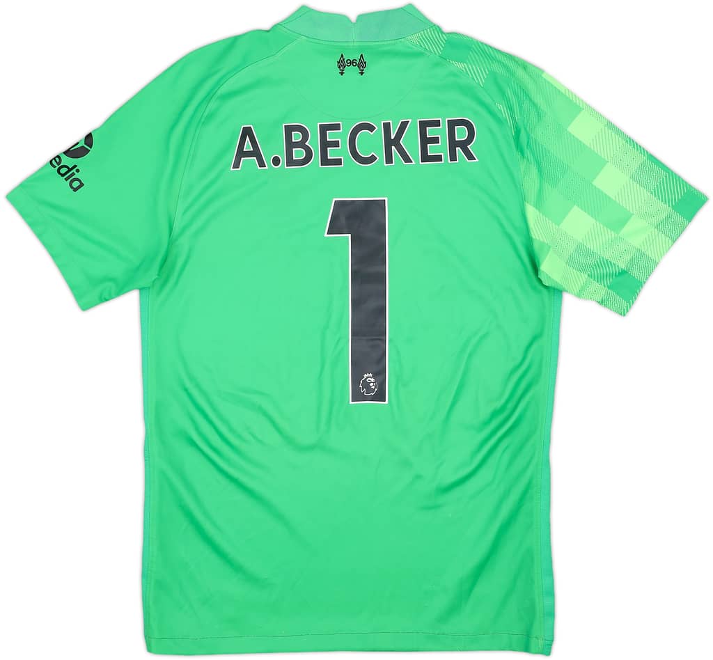 2021-22 Liverpool GK Shirt A.Becker #1 - 7/10 - (S)