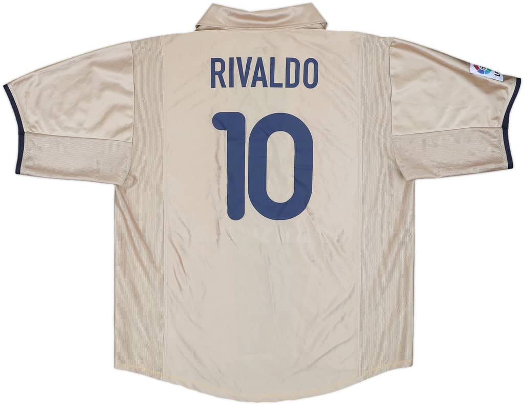 2001-03 Barcelona Away Shirt Rivaldo #10 - 6/10 - (XL)