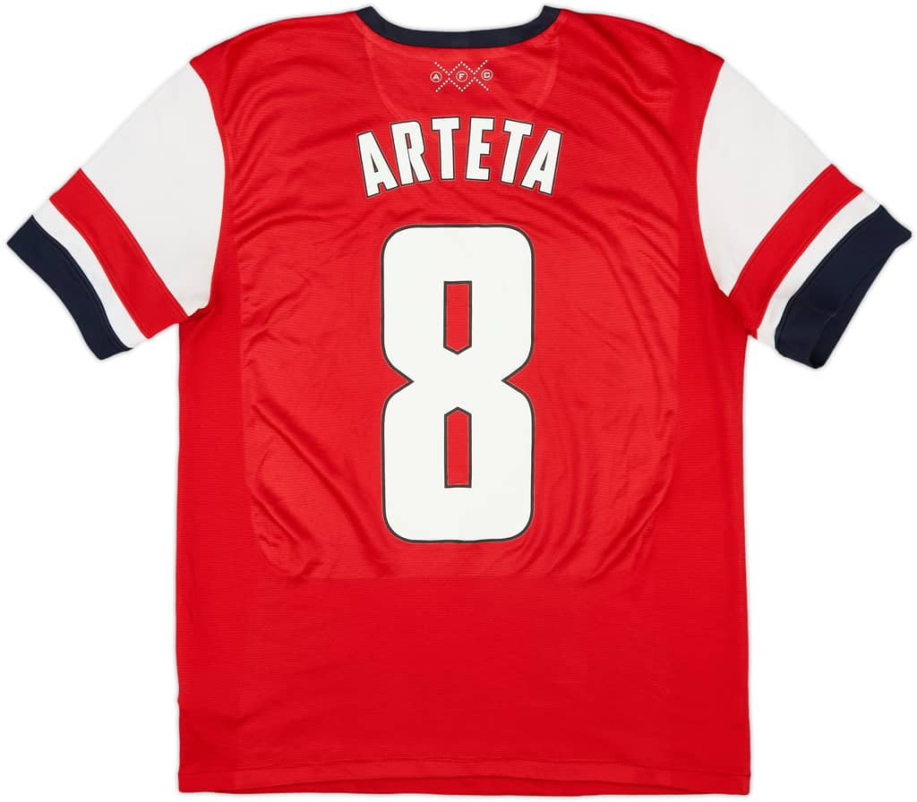 2012-14 Arsenal Home Shirt Arteta #8 - 6/10 - (M)