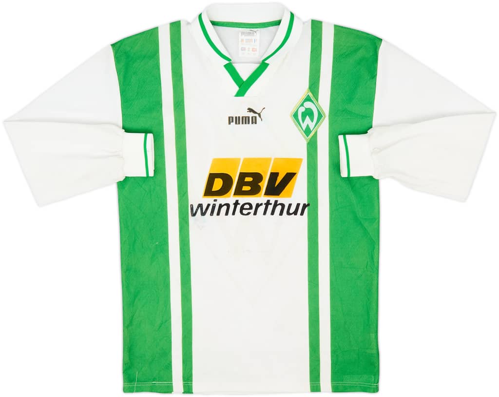 1996-97 Werder Bremen Home L/S Shirt - 5/10 - (XS)