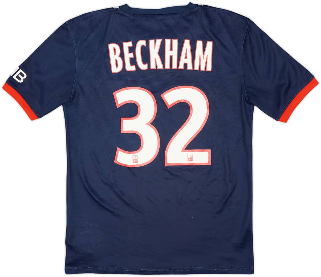 2013-14 Paris Saint-Germain Home Shirt Beckham #32 - 5/10 - (S)