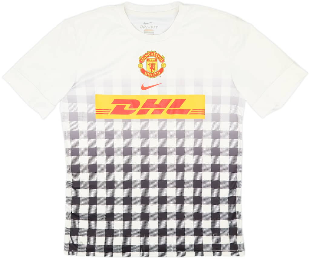 2013-14 Manchester United Nike Player Issue Training Shirt - 6/10 - (M)