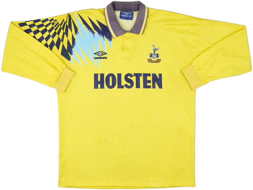 1991-95 Tottenham Away L/S Shirt - 5/10 - (XL)