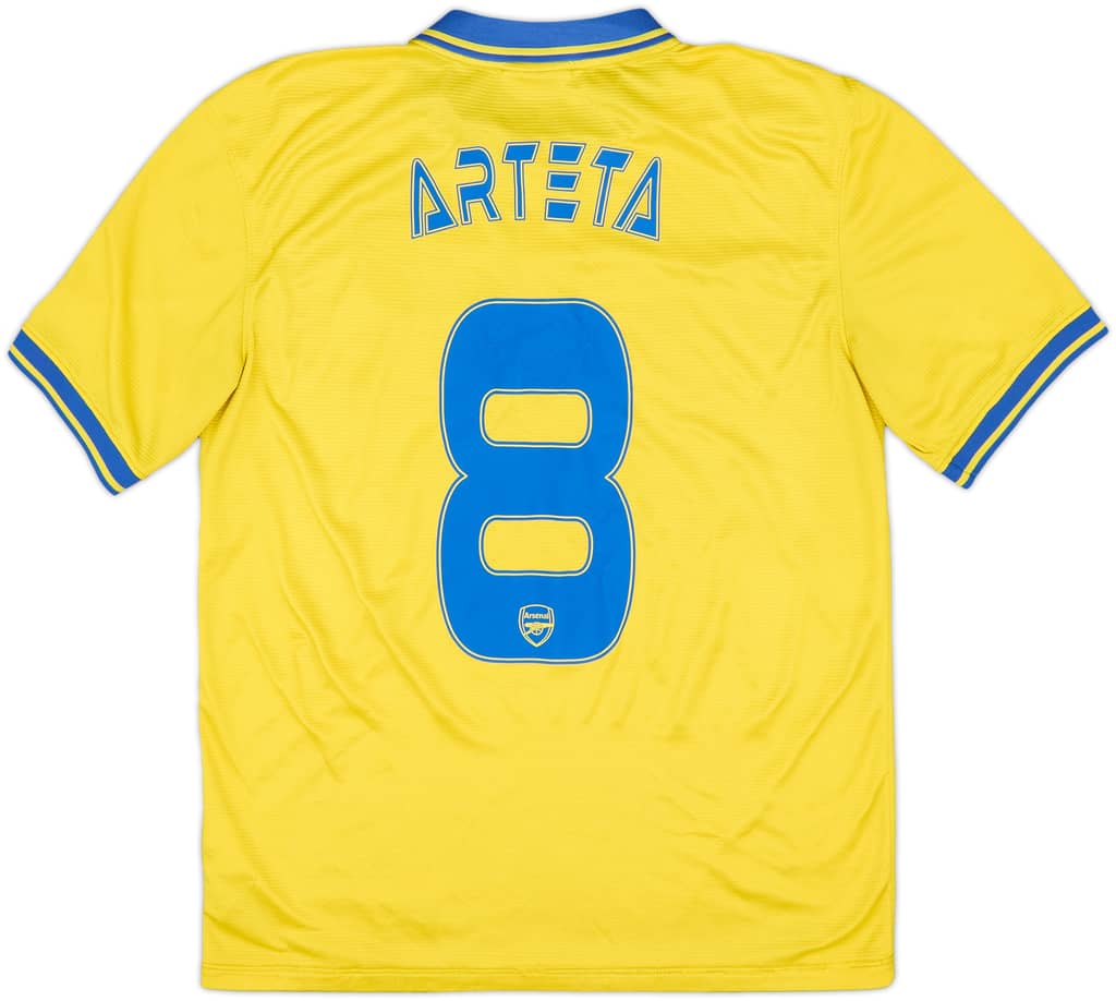2013-14 Arsenal Away Shirt Arteta #8 - 7/10 - (M)