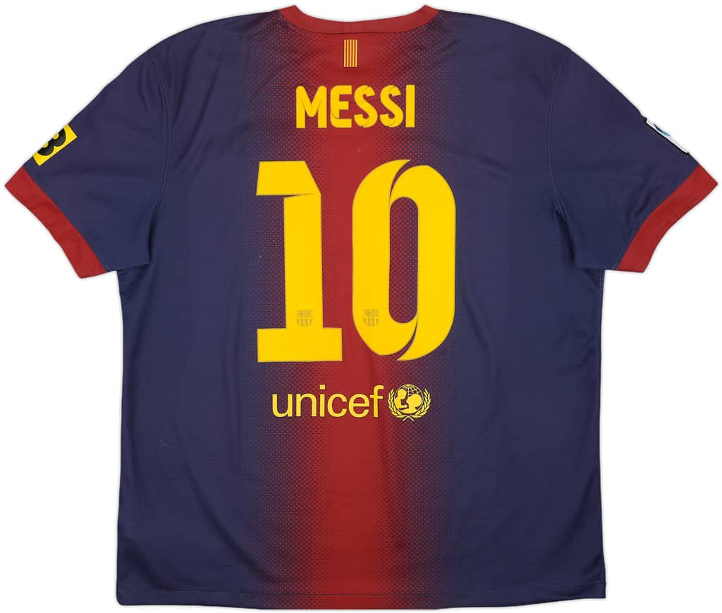 2012-13 Barcelona Home Shirt Messi #10 - 7/10 - (XL)