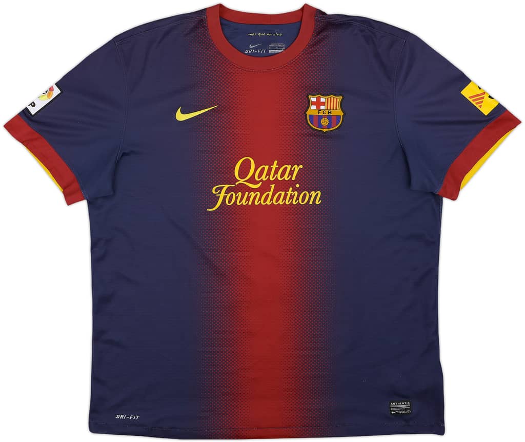 2012-13 Barcelona Home Shirt Messi #10 - 7/10 - (XL)