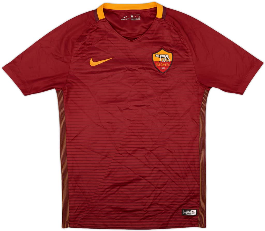 2016-17 Roma Home Shirt Totti #10 - 6/10 - (S)