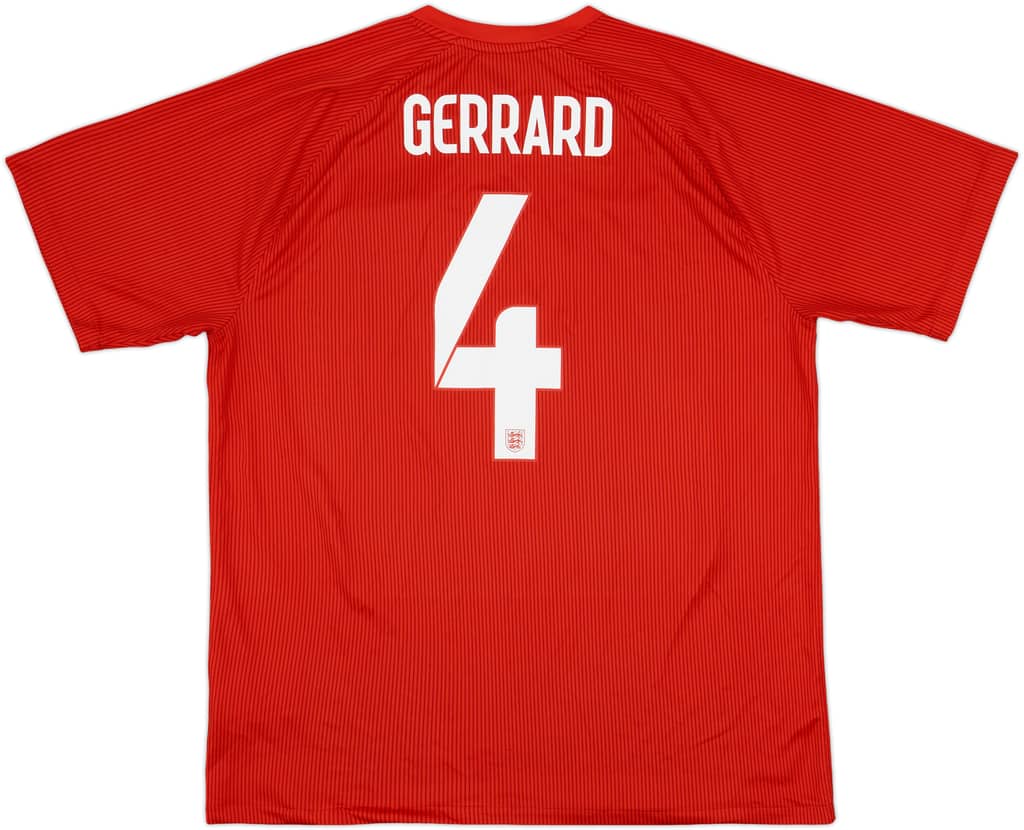 2014-15 England Away Shirt Gerrard #4 - 7/10 - (XL)