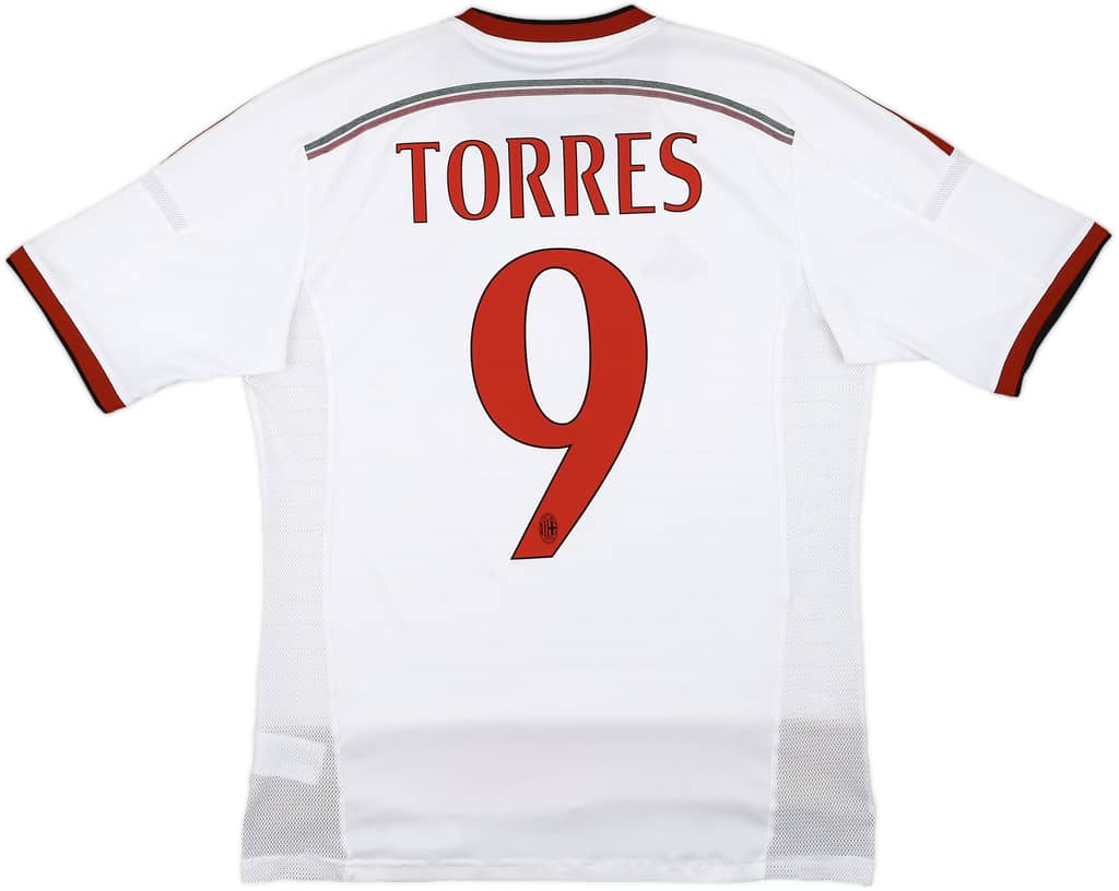 2014-15 AC Milan Away Shirt Torres #9 - 5/10 - (M)
